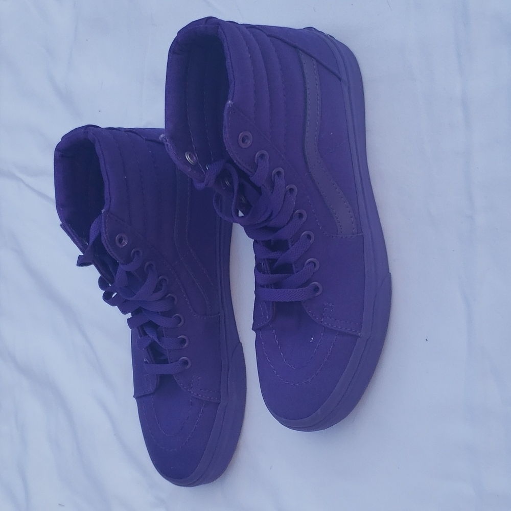 Vans shoes, size 9.5 women's, purple
